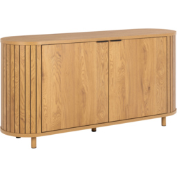 Florence Colima 2 Door Oak Sideboard - Brown - Furniture To Go - Wilko - thumbnail 3