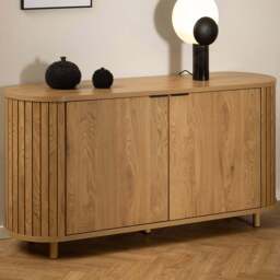 Florence Colima 2 Door Oak Sideboard - Brown - Furniture To Go - Wilko - thumbnail 1