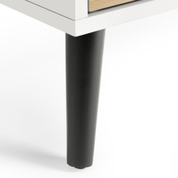 Julian Bowen Alba 5 Drawer Matt White and Oak Narrow Chest of Drawers - Wilko - thumbnail 6