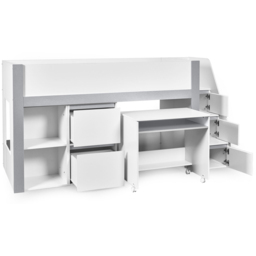 Julian Bowen Gaia Single White and Silver Mid Sleeper Bed - Wilko - thumbnail 4