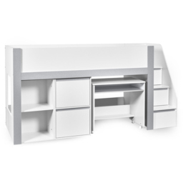 Julian Bowen Gaia Single White and Silver Mid Sleeper Bed - Wilko - thumbnail 3