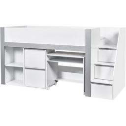 Julian Bowen Gaia Single White and Silver Mid Sleeper Bed - Wilko - thumbnail 5