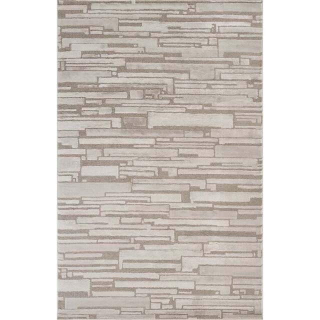 Desire Rugs Hamilton Mocha Bold Geometric Rug 160 x 230cm - Size: 230 x 160 x 1.3cm - Brown - Wilko - image 1