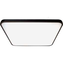 Milagro Fabio Black Ceiling Lamp 47cm 230V - Size: 47 x 47 x 6cm - Wilko