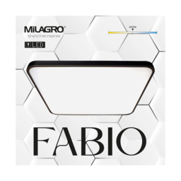 Milagro Fabio Black Ceiling Lamp 47cm 230V - Size: 47 x 47 x 6cm - Wilko - thumbnail 6