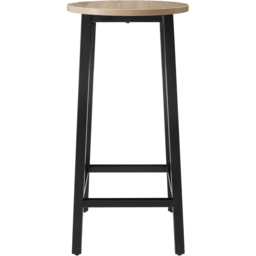 tectake Corby Light Wood Oak Sonoma Set of 2 Bar Stool - Size: 66 x 32 x 32cm - Brown - Wilko - thumbnail 5