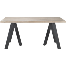 Ezra 6 Seater Dining Table Grey - Size: 4 Seater - Wilko - thumbnail 3