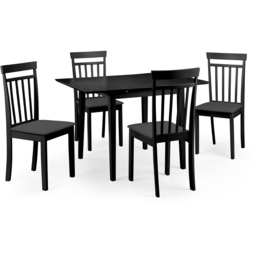 Julian Bowen Rufford 4 Seater 80 to 120cm Extendable Dining Table Black - Wilko - thumbnail 6