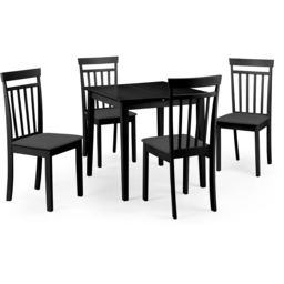 Julian Bowen Rufford 4 Seater 80 to 120cm Extendable Dining Table Black - Wilko - thumbnail 5