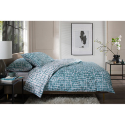The Lyndon Company Tulle King Size Duck Egg Reversible Duvet Set - Blue - Wilko - thumbnail 3
