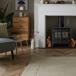 Esselle Home Esme Stone Wool Rug 160 x 230cm - Size: 160 x 230 x 1.8cm - Cream - Wilko - thumbnail 3