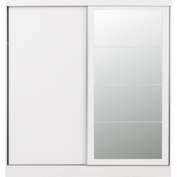 Seconique Nevada 2 Door White Sliding Wardrobe - Wilko - thumbnail 3