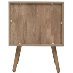 Birlea Noah 2 Door Rattan Effect Bedside Table - Size: 2 Drawer - Brown - Wilko - thumbnail 6