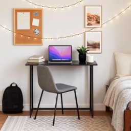 Harbour Housewares Deluxe Wooden Foldable Laptop Desk Black - Size: 59 x 80 x 12cm - Wilko - thumbnail 5