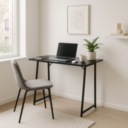 Harbour Housewares Deluxe Wooden Foldable Laptop Desk Black - Size: 59 x 80 x 12cm - Wilko - thumbnail 6