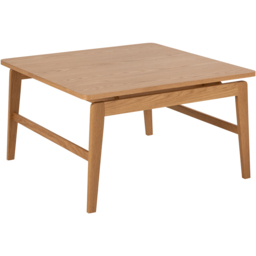 Florence Essex Square Oak Coffee Table - Size: 45 x 80 x 80cm - Brown - Furniture To Go - Wilko - thumbnail 3