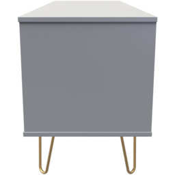 Crowndale Cube 4 Drawer Dusk Grey Chest of Drawers Ready Assembled - Wilko - thumbnail 5