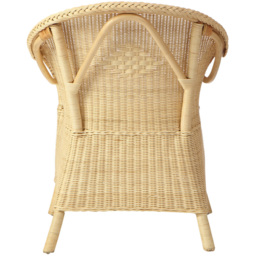 Desser Furniture Natural Wicker Adult King Size Loom Chair - Size: Single - Cream - Wilko - thumbnail 6