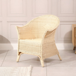 Desser Furniture Natural Wicker Adult King Size Loom Chair - Size: Single - Cream - Wilko - thumbnail 7