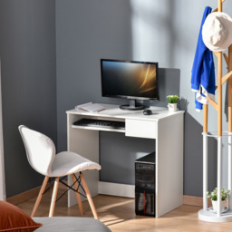 Portland Compact Office Desk White - Size: 80 x 45 x 75cm - Wilko - thumbnail 5
