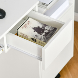 Portland Compact Office Desk White - Size: 80 x 45 x 75cm - Wilko - thumbnail 6