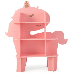Costway Pink Kids Toy Bookshelf - Size: 97 x 74 x 13cm - Wilko - thumbnail 3