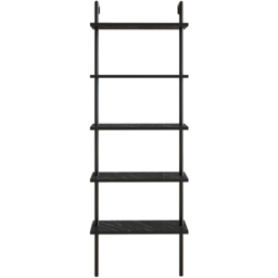 Decorotika Paulina 5 Shelf Black Marble Bookshelf - Size: 174 x 60 x 22cm - Wilko - thumbnail 3