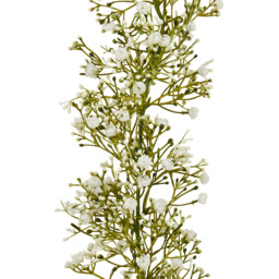 Gypsophila Garland 180cm - Green and White - Wilko - thumbnail 3