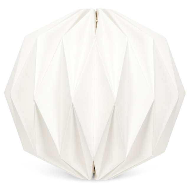 ValueLights Astrid White Paper Easy Fit Shade - Size: 28 x 28 x 28cm - Wilko - image 1