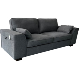 DS Living The Modena 5 Seater Grey Fabric Sofa Set - Wilko - thumbnail 6