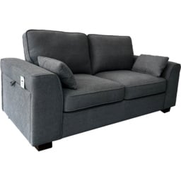 DS Living The Modena 5 Seater Grey Fabric Sofa Set - Wilko - thumbnail 7