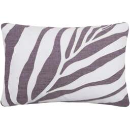 Voyage Maison Bamboo Lavender Embroidered Feather Rich Cushion 40 x 60cm - Size: 60 x 40cm - Purple - Wilko