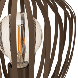 EGLO Espinal Bronze Steel Caged Style Table Lamp - Size: 22.5 x 19.5 x 22.5cm - Brown - Wilko - thumbnail 4