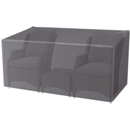 Platinum AeroCover Lounge Chair and Hocker Set Cover - Size: 90 x 190 x 100cm - Grey - Wilko