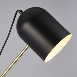 Lighting Collection Black and Gold Floor Lamp - Size: 65 x 14 x 21cm - Black, Gold and Marble - Wilko - thumbnail 5