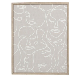 Neutral Figurative Lines Framed Art - Natural - Size: 40 x 50 x 1.8 g - Wilko - thumbnail 4