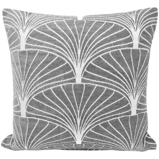 Velosso Palermo Chenille Grey Filled Cushion 43 x 43cm 2 Pack - Wilko - image 1