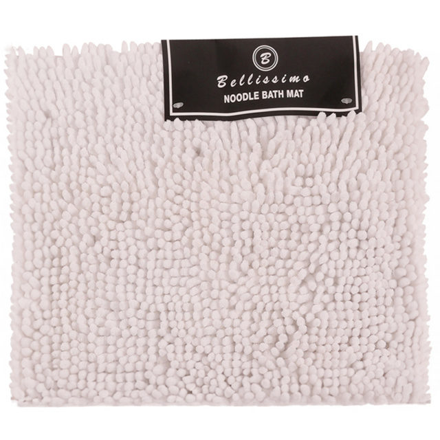 Bellissimo White Noodle Bath Mat - Size: 45 x 65cm - Wilko - image 1