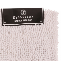 Bellissimo White Noodle Bath Mat - Size: 45 x 65cm - Wilko - thumbnail 3