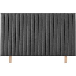 Aspire Furniture Catherine Lansfield Soho Small Double Charcoal Saxon Twill Headboard - Grey - Aspire Beds - Wilko - thumbnail 3