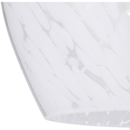Happy Homewares Opal White Snowflake Glass Pendant Shade - Size: 17 x 20 x 20cm - Wilko - thumbnail 4