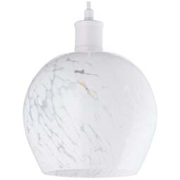 Happy Homewares Opal White Snowflake Glass Pendant Shade - Size: 17 x 20 x 20cm - Wilko - thumbnail 1