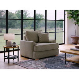 Alba City Fossil Fabric Armchair - Size: Single - Brown - Wilko - thumbnail 5