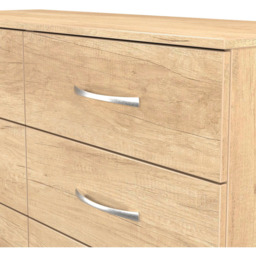 Crowndale Avon 6 Drawer Nebraska Oak Wide Chest of Drawers Ready Assembled - Wilko - thumbnail 6