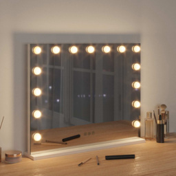 vidaXL LED White Vanity Mirror 58 x 10 x 47cm - Size: 47 x 58 x 10cm - Wilko - thumbnail 3