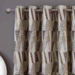Indiana Geo Jacquard Curtain - Multicolour/168cm/229cm - Divante Finest - Wilko - thumbnail 4