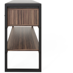 GFW Quinn 3 Drawer Single Shelf Industrial Shoe Storage Bench - Size: 55 x 100 x 30cm - Brown - Wilko - thumbnail 6