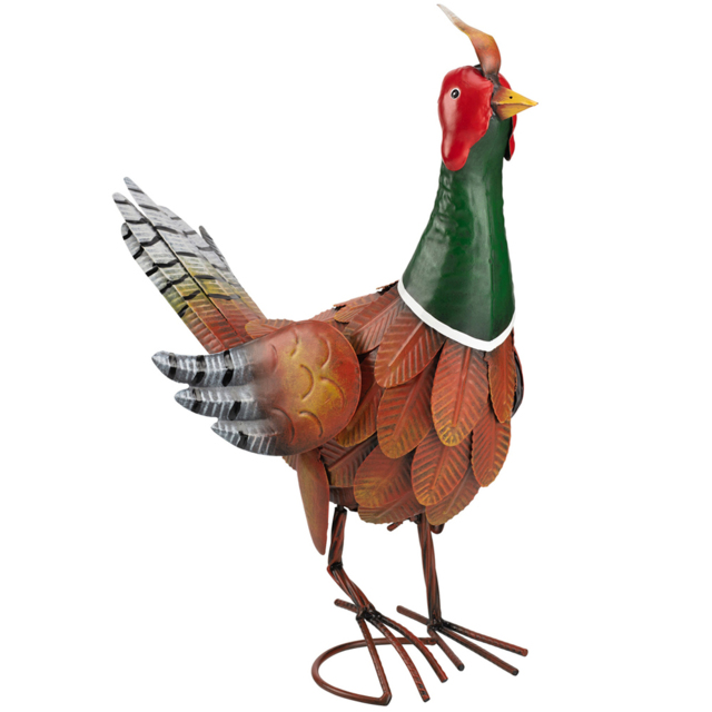 Garden Gear Metal Pheasant Garden Ornament - Size: 43 x 52 x 17cm - Multi - Wilko - image 1