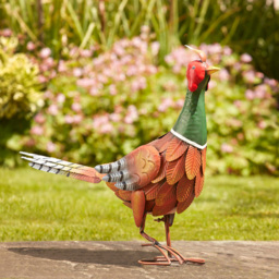 Garden Gear Metal Pheasant Garden Ornament - Size: 43 x 52 x 17cm - Multi - Wilko - thumbnail 3