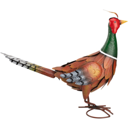 Garden Gear Metal Pheasant Garden Ornament - Size: 43 x 52 x 17cm - Multi - Wilko - thumbnail 4